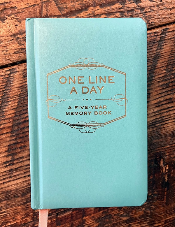 one-line-a-day diary