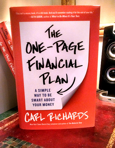 one page financia plan book