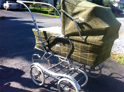 pimp antique baby stroller