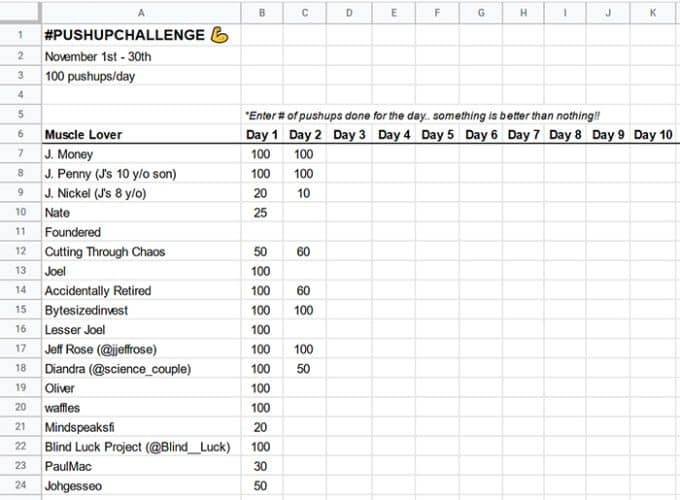The 100/Day Push-up Challenge