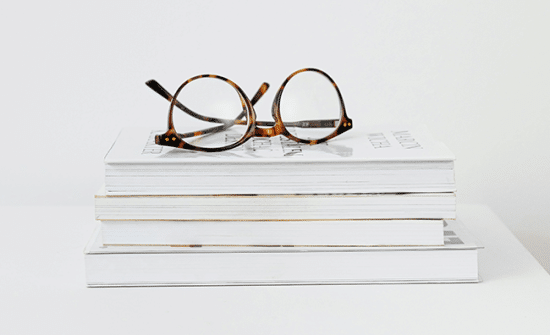 reading glasses books