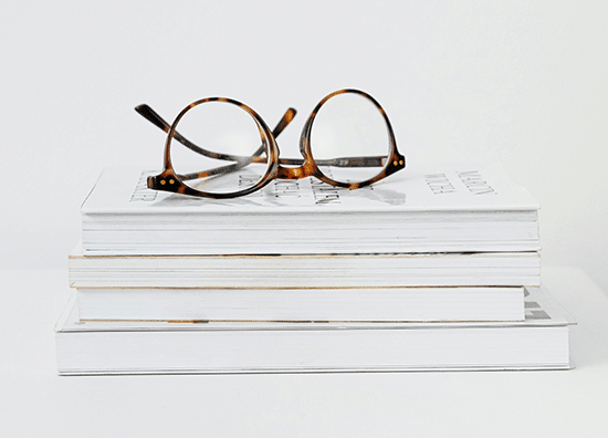 reading glasses books