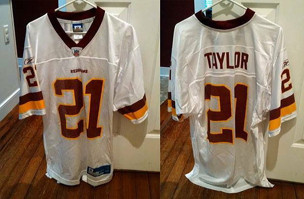 redskins jersey taylor 21