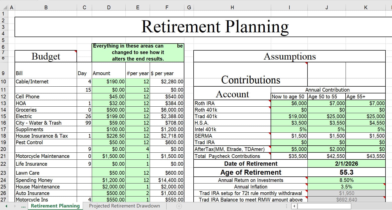 Retirement planning
