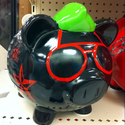 rock star piggy bank