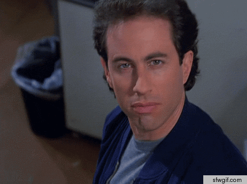 jerry seinfeld scary face gif