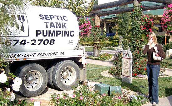 septic pump truck smelly