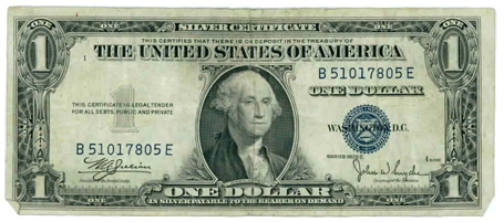 silver certificate dollar