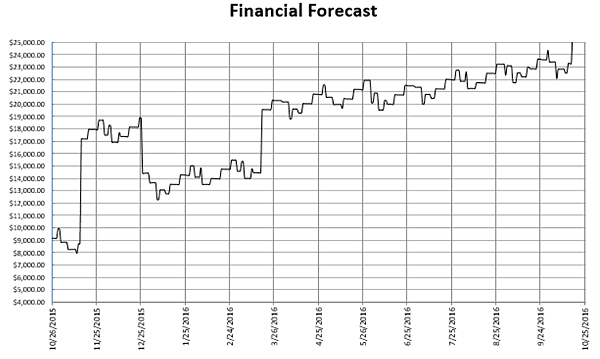 spreadsheet financial forecast