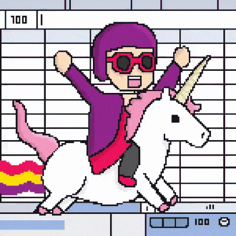 spreadsheet unicorn gif