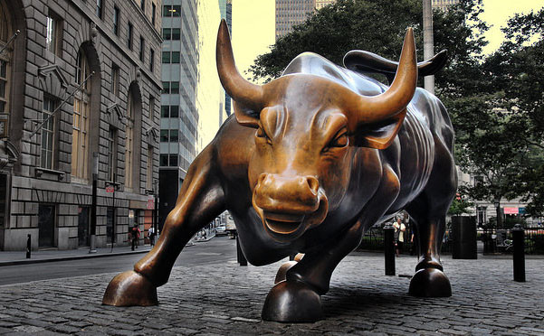 stock bull statue