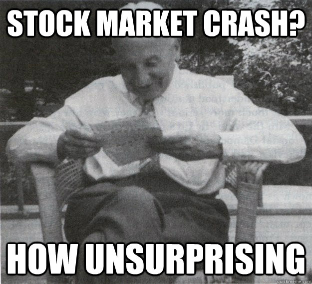 Caída del mercado de valores sin sorpresa
