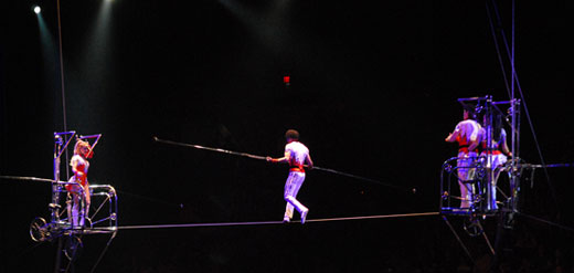 tightrope balance act