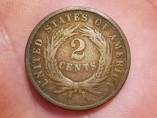 two cent piece 1865