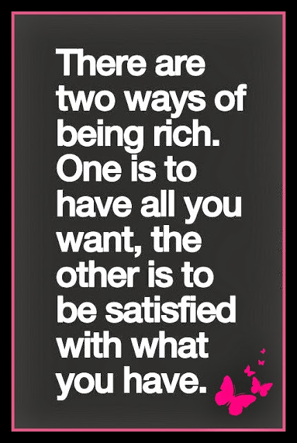 two ways being rich