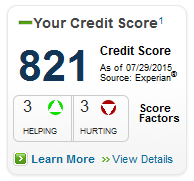 updated credit score