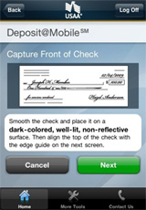 usaa deposit at home iphone