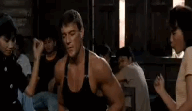 van damme dancing gif