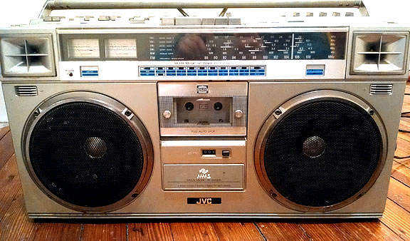 vintage boombox