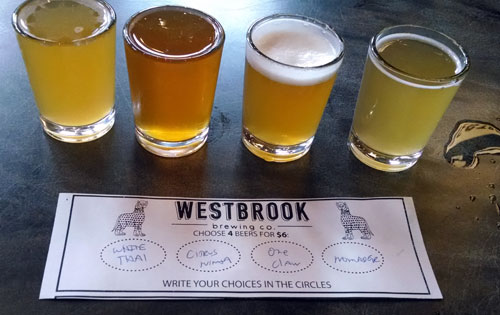 westbrook beer samples